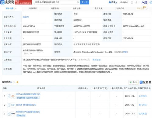 眾合科技攜手杭州低空產(chǎn)發(fā)成立翼智科技，布局AI與信息系統(tǒng)集成新賽道